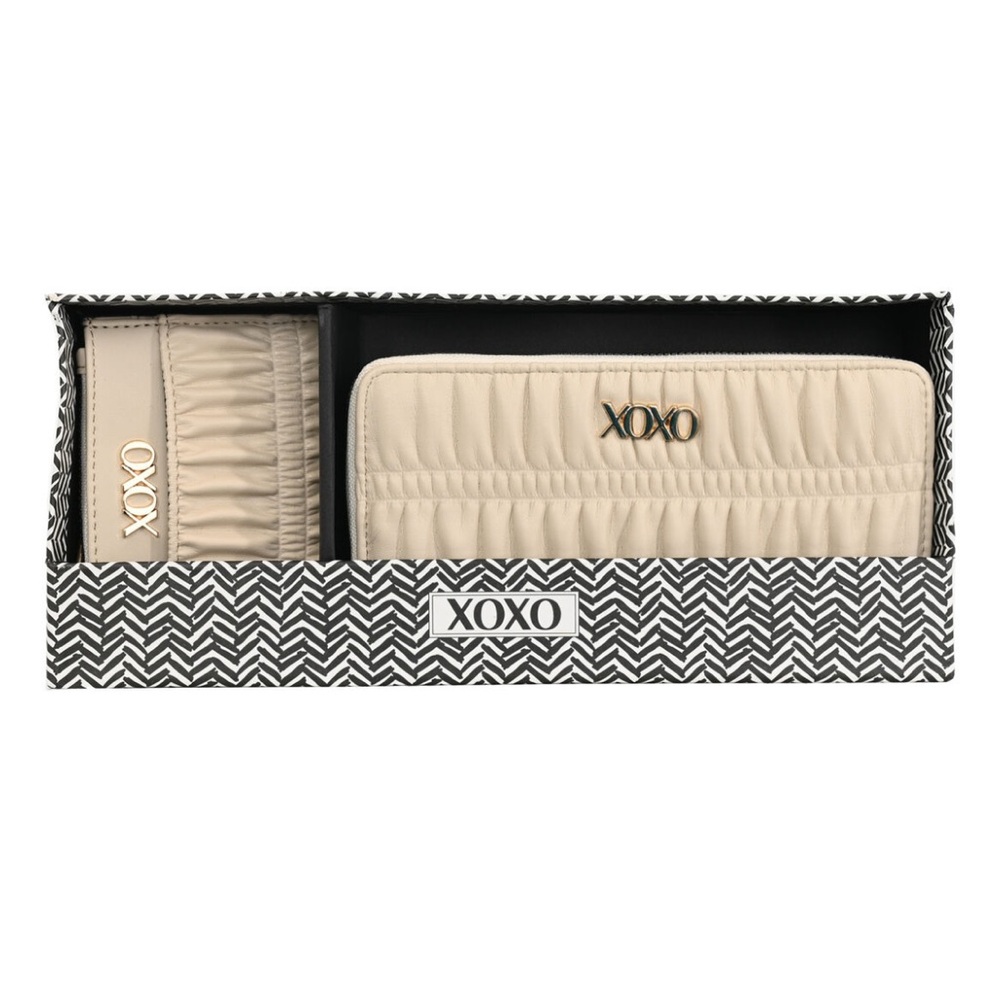 XOXO Wallet Wristlet & Coin Purse Vegan Leather Gift Set New in Box